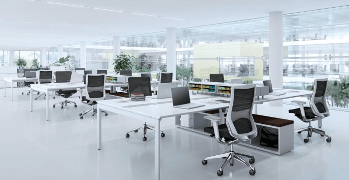 Thiết kế văn phòng 90m2 với thiết kế đa năng