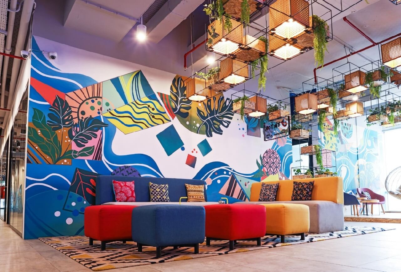 mẫu thiết kế nội thất văn phòng nghệ thuật