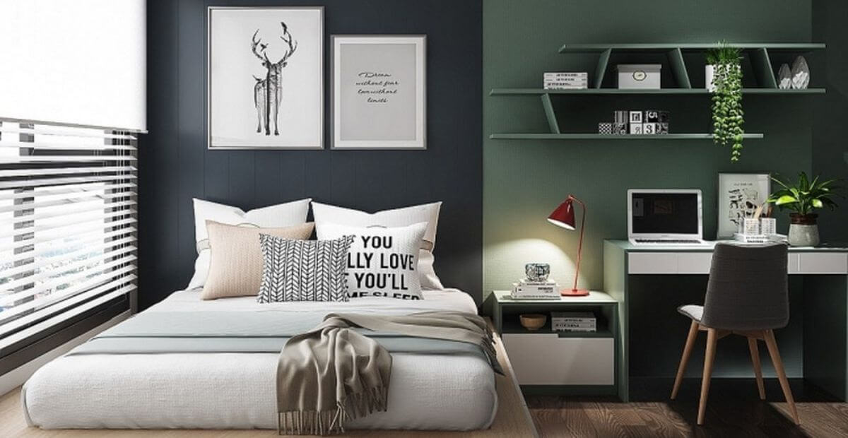 Các yếu tố để thiết kế phòng ngủ kiêm phòng làm việc tiện nghi