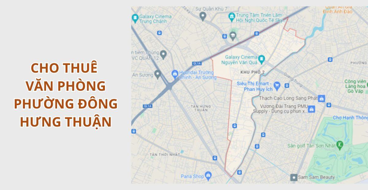Báo giá cho thuê văn phòng phường Đông Hưng Thuận Quận 12