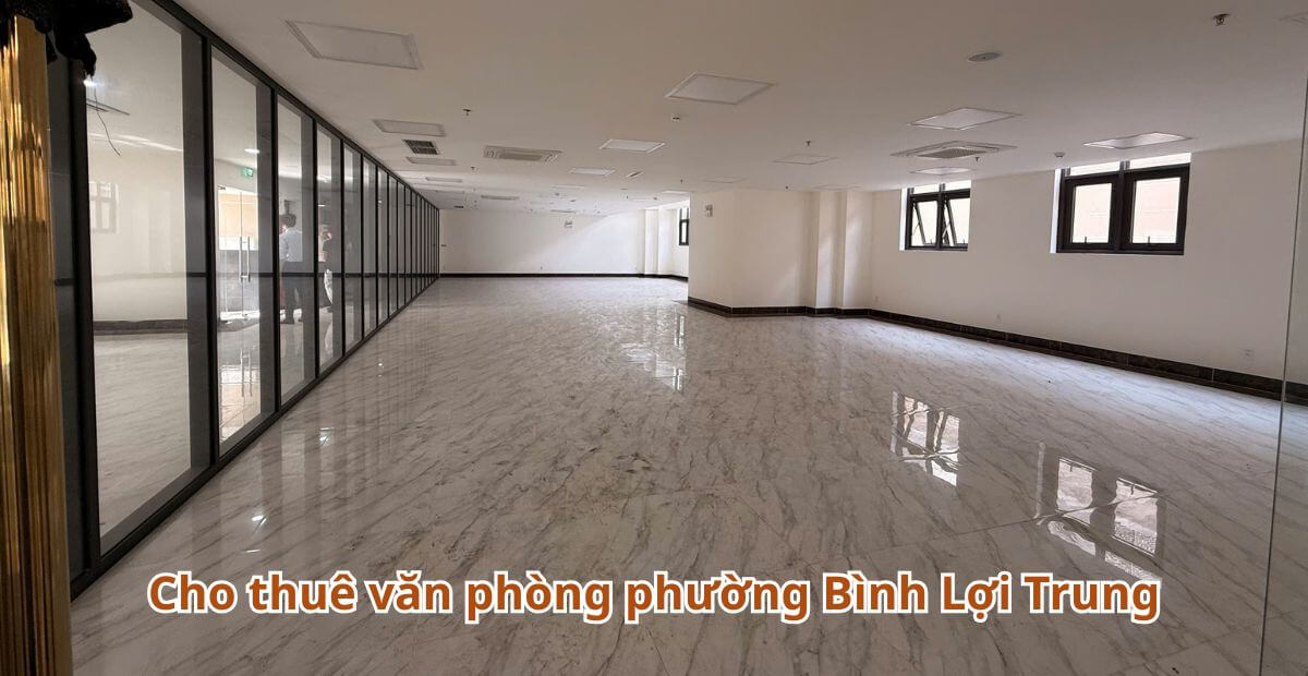 Cho thuê văn phòng phường Bình Lợi Trung Quận Bình Thạnh