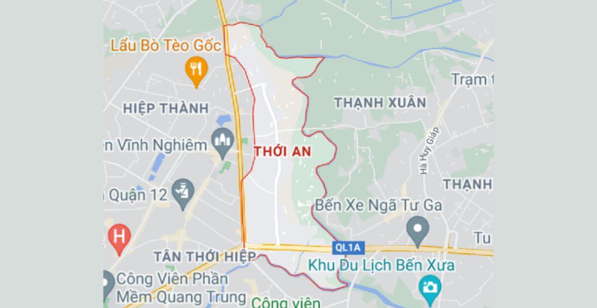 Báo giá cho thuê văn phòng phường Thới An Quận 12 2025