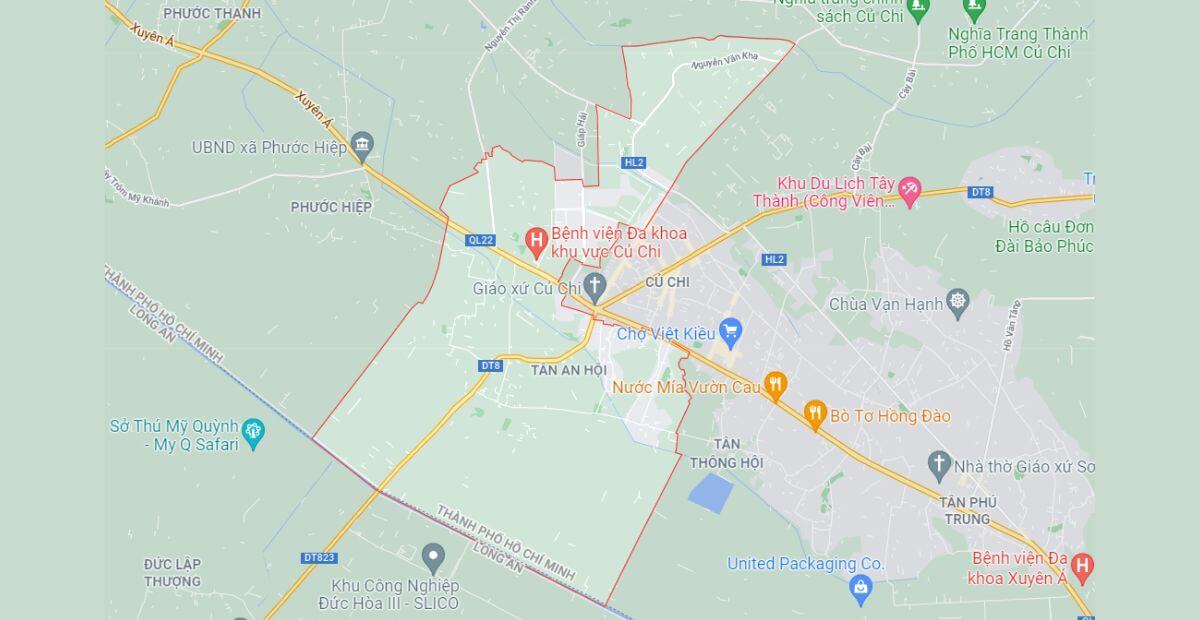 Cho thuê văn phòng xã Tân An Hội giá ưu đãi