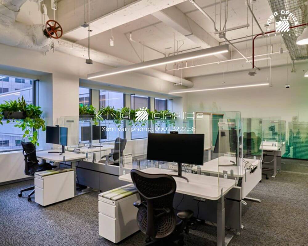 mẫu văn phòng nhỏ đẹp phong cách công nghiệp