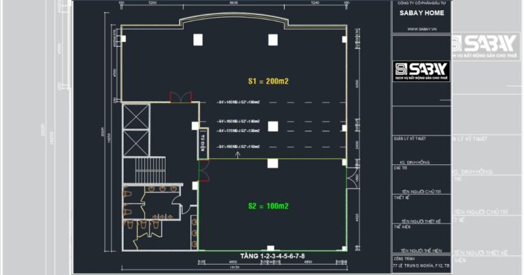 Bản thiết kế Tòa Nhà Sabay Lê Trung Nghĩa quận Tân Bình