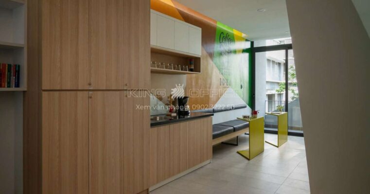 Khu pha chế cà phê văn phòng Workify Quận 7 tiện ích