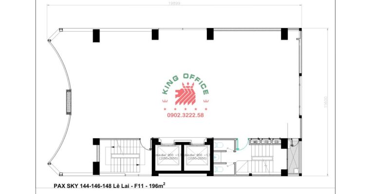 Bản thiết kế văn phòng 144 Lê Lai Quận 1