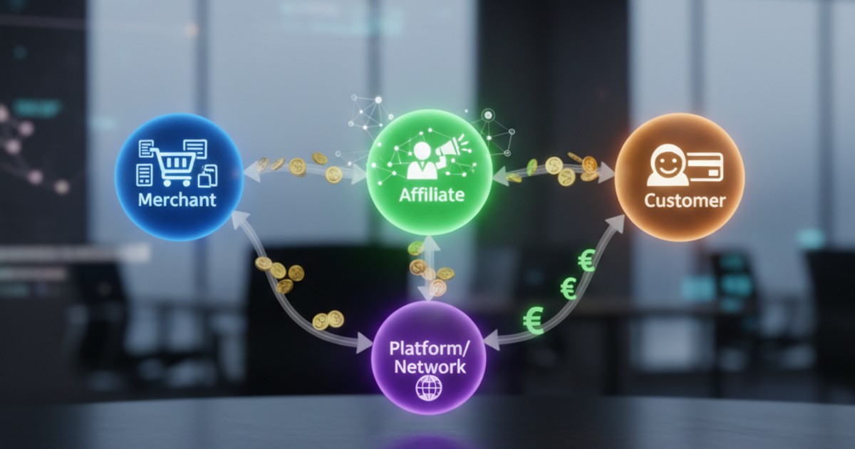 Các thành phần chính trong mô hình Affiliate Marketing