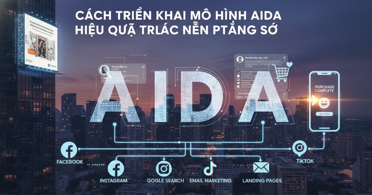 Cách triển khai mô hình aida hiệu quả trên các nền tảng số