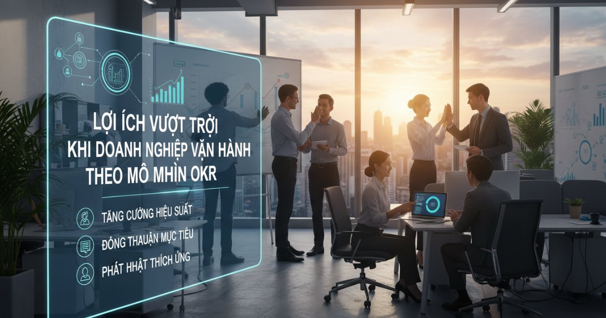Lợi ích vượt trội khi doanh nghiệp vận hành theo mô hình OKR