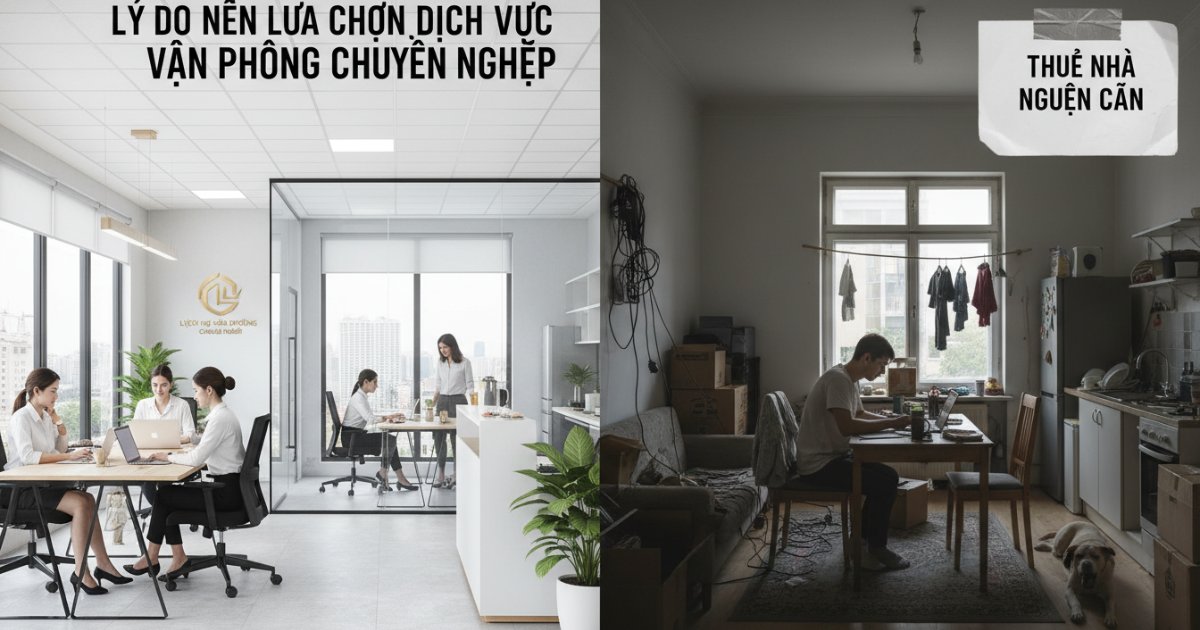 Lý do nên lựa chọn dịch vụ văn phòng chuyên nghiệp thay vì thuê nhà nguyên căn