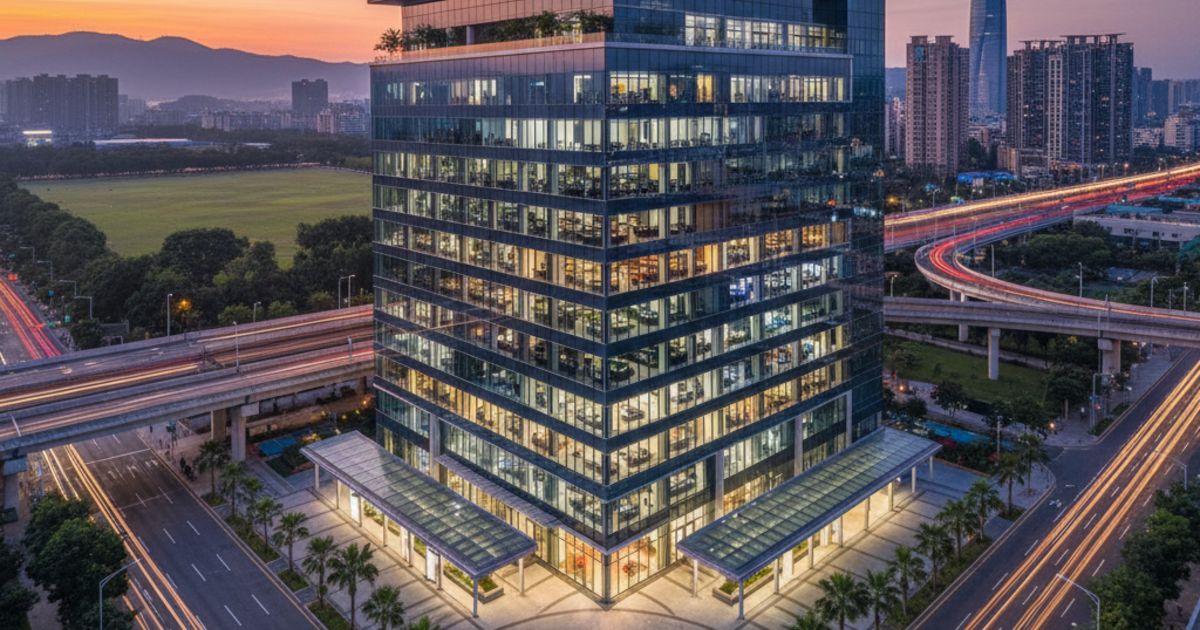 Lợi thế về không gian và vị trí của toà nhà văn phòng 9 tầng