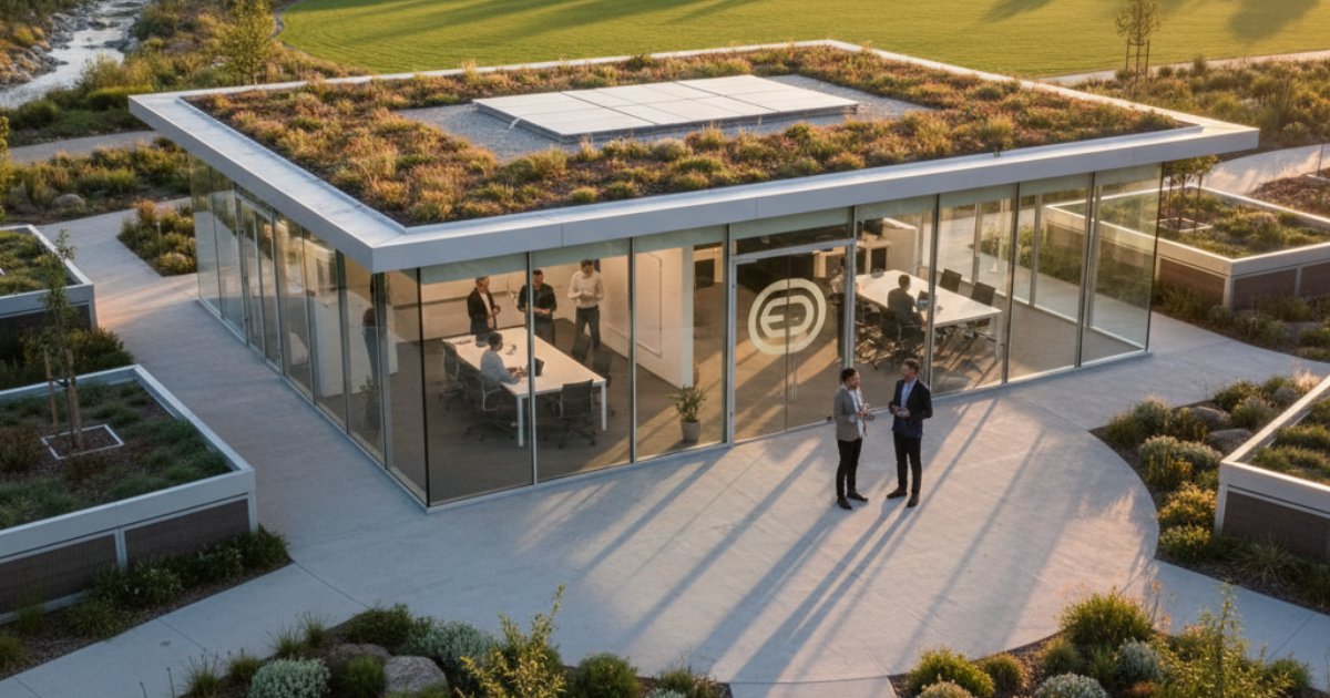 Ưu điểm nổi bật của mẫu nhà văn phòng 1 tầng đối với doanh nghiệp