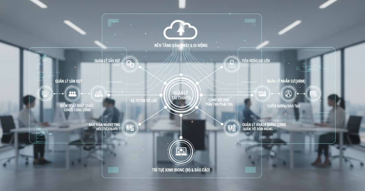 Các thành phần cốt lõi của một hệ thống erp hiện đại
