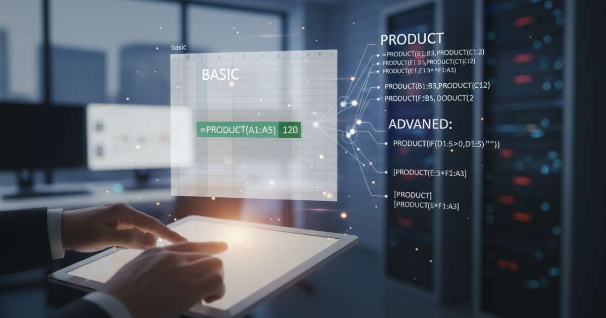 Cách dùng hàm product từ cơ bản đến nâng cao