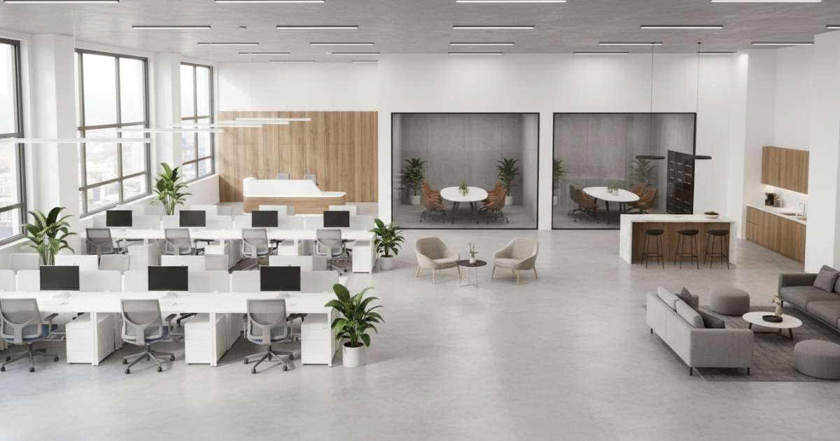 Cách phân chia không gian bên trong văn phòng 170m2