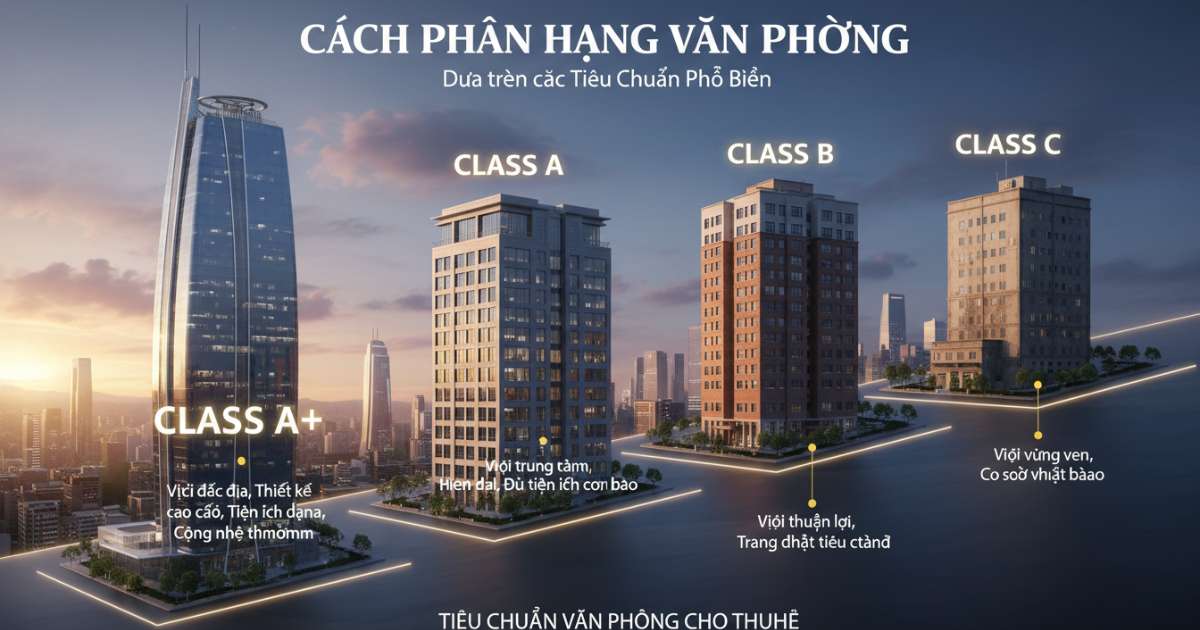 Cách phân hạng văn phòng dựa trên các tiêu chuẩn phổ biến
