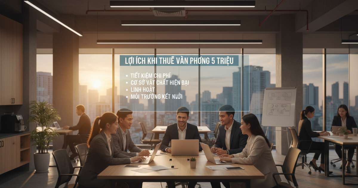 Lợi ích khi doanh nghiệp lựa chọn thuê văn phòng 5 triệu