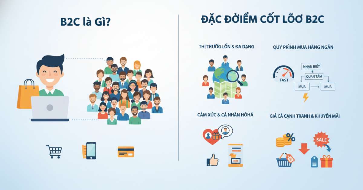 Những đặc điểm của b2c cốt lõi mà doanh nghiệp cần biết