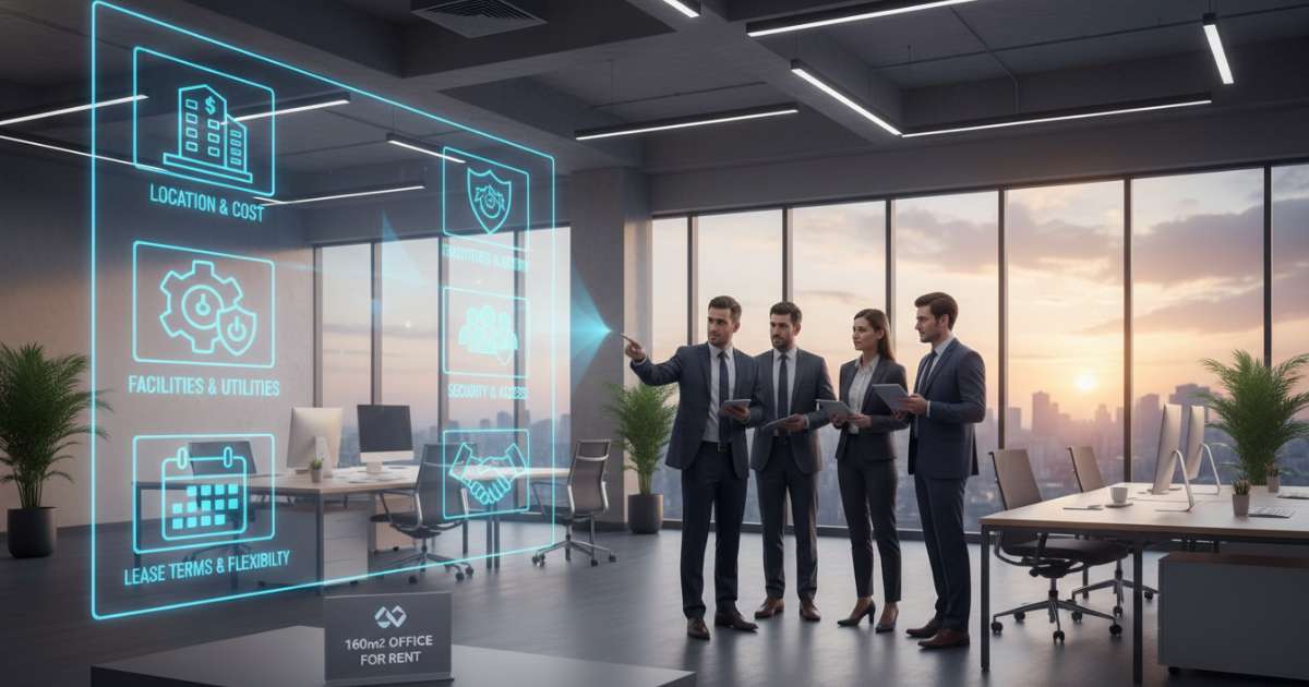 Những tiêu chí cần lưu ý khi tìm nơi cho thuê văn phòng 160m2