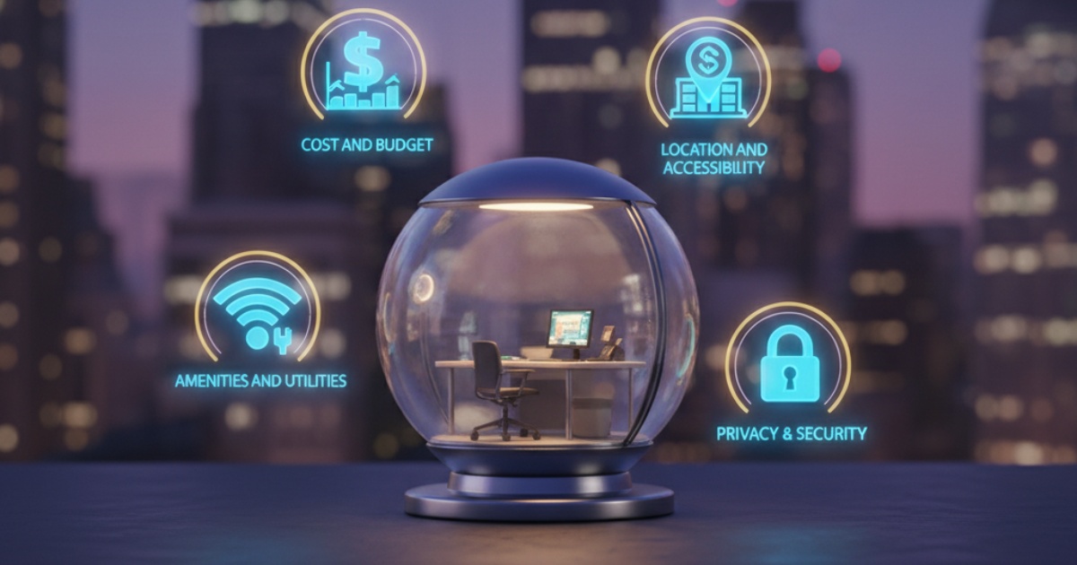 Những tiêu chí quan trọng khi lựa chọn thuê văn phòng 1 người