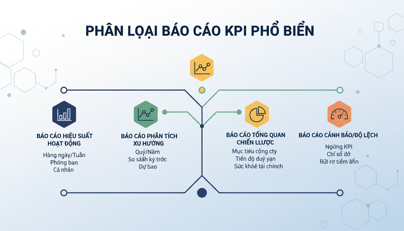 Phân Loại Báo Cáo KPI Phổ Biến Hiện Nay