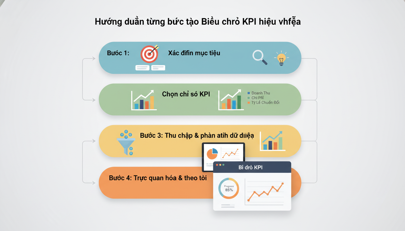 Hướng dẫn từng bước tạo Biểu đồ KPI hiệu quả