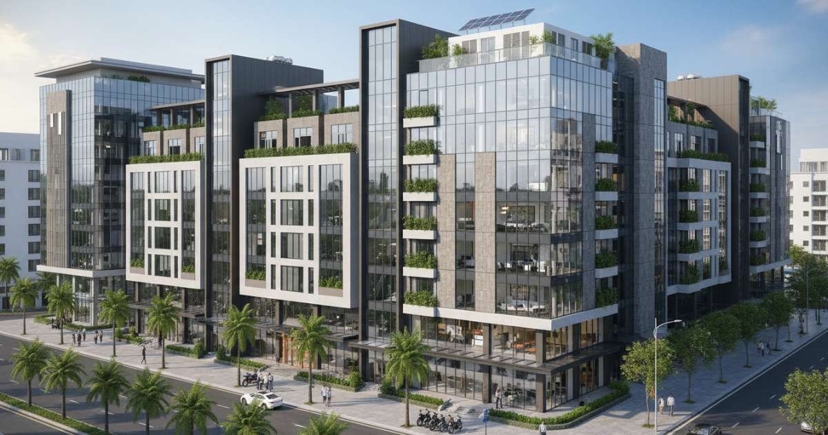 Đặc điểm kiến trúc và trang thiết bị của các tòa nhà văn phòng đường Nguyễn Hoàng