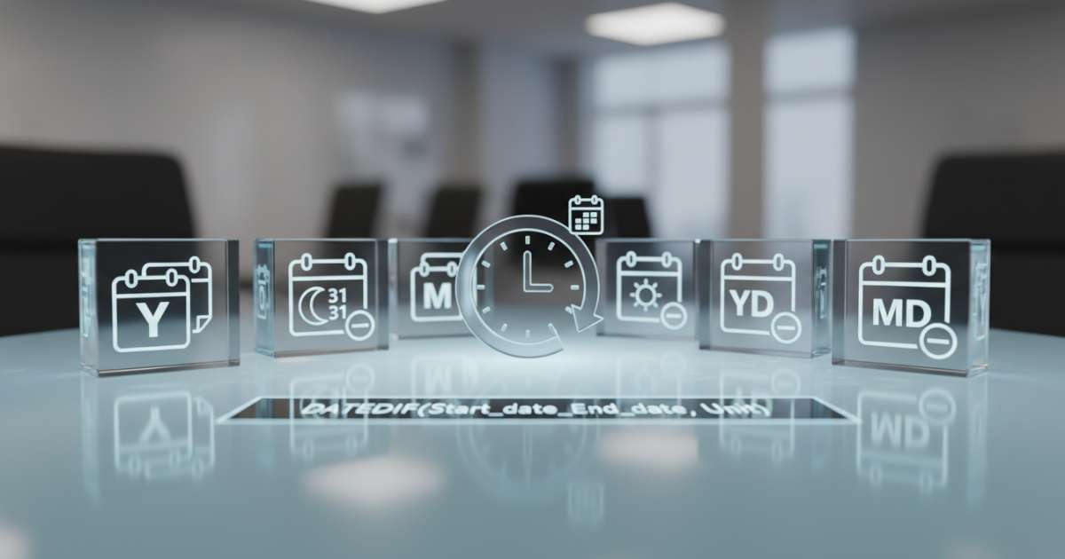 Các tham số đơn vị quan trọng khi dùng hàm datedif