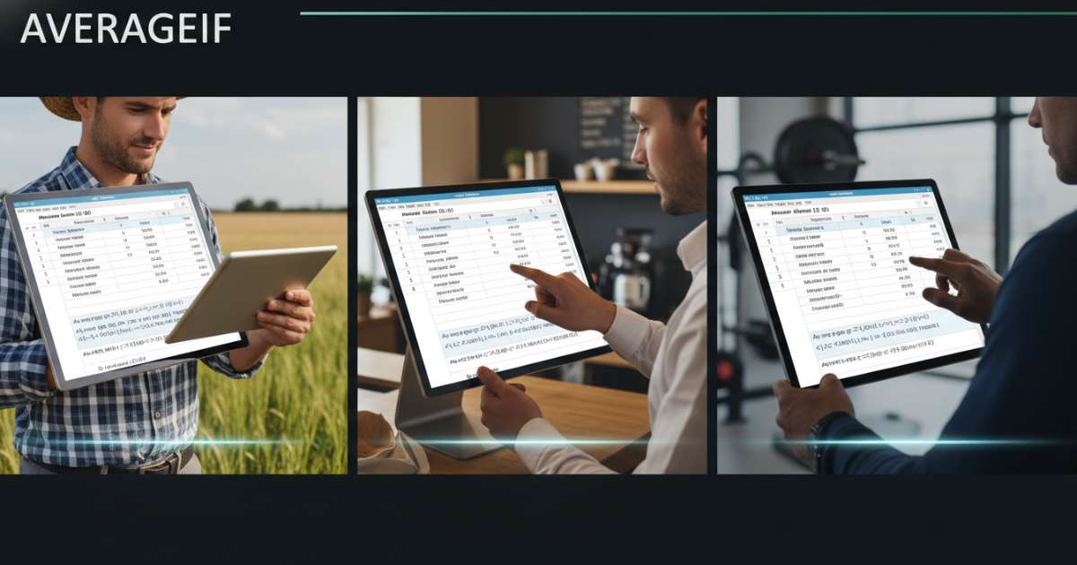 Cách dùng hàm averageif trong các tình huống thực tế