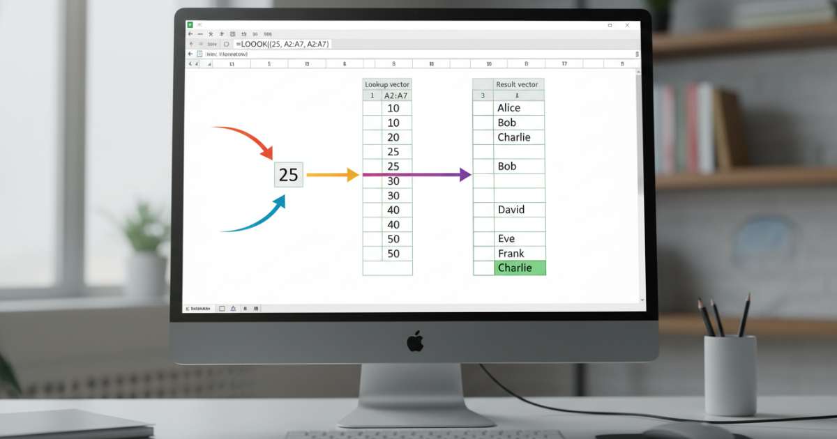 Cách dùng hàm lookup dạng vector để tìm kiếm dữ liệu