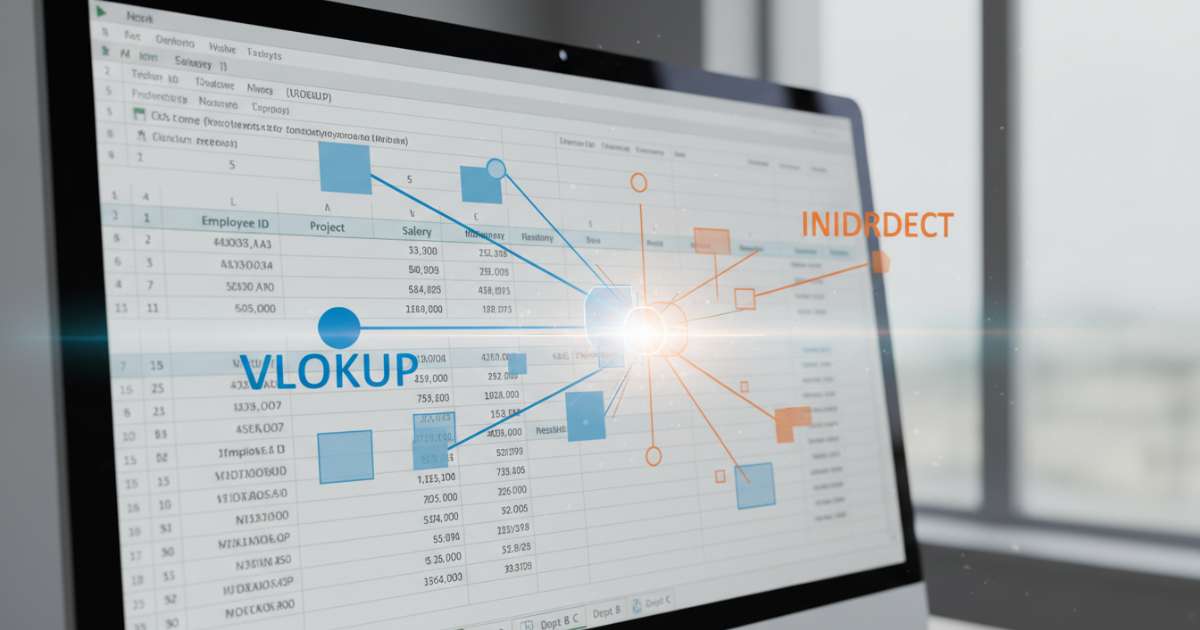 Cách kết hợp hàm indirect lồng hàm vlookup hiệu quả