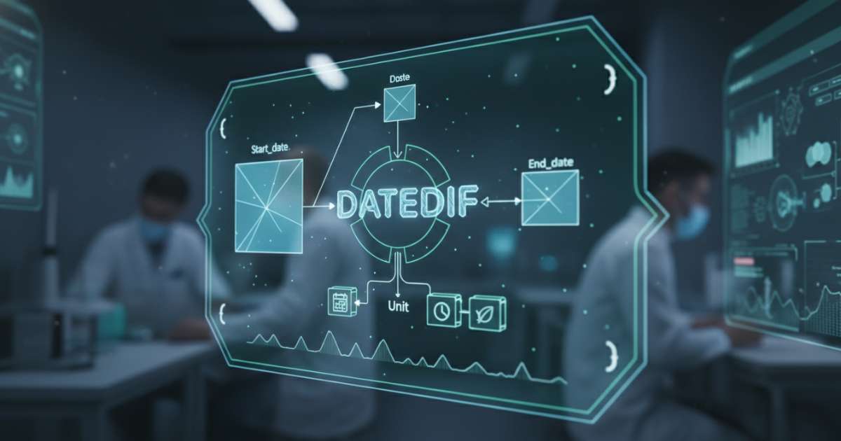 Cấu trúc và cú pháp chi tiết của hàm datedif