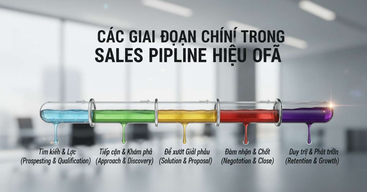 Các giai đoạn chính trong Sales Pipeline hiệu quả