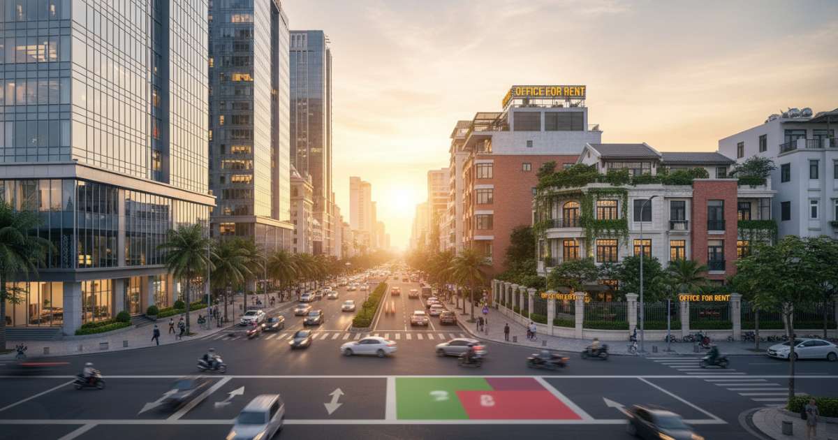 Các phân khúc văn phòng cho thuê đường Dương Đình Nghệ
