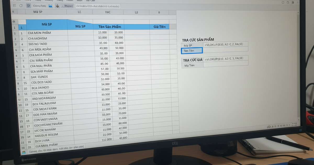Các ví dụ hàm vlookup cơ bản cho người mới bắt đầu