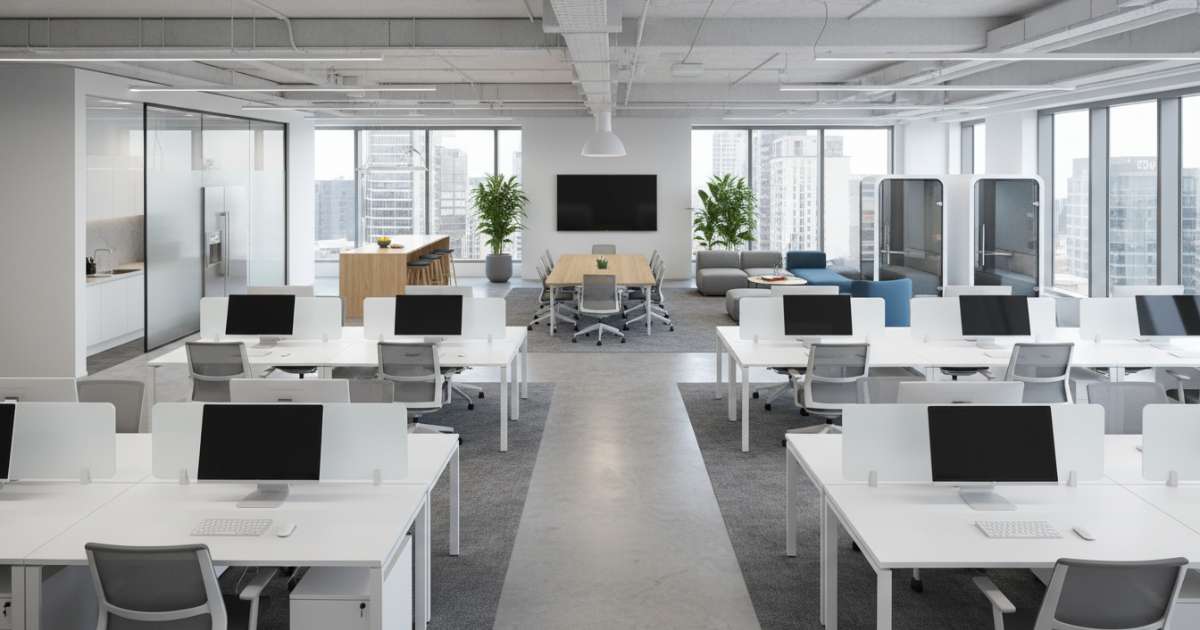 Cách bố trí mặt bằng khi thuê văn phòng 140m2 hiệu quả