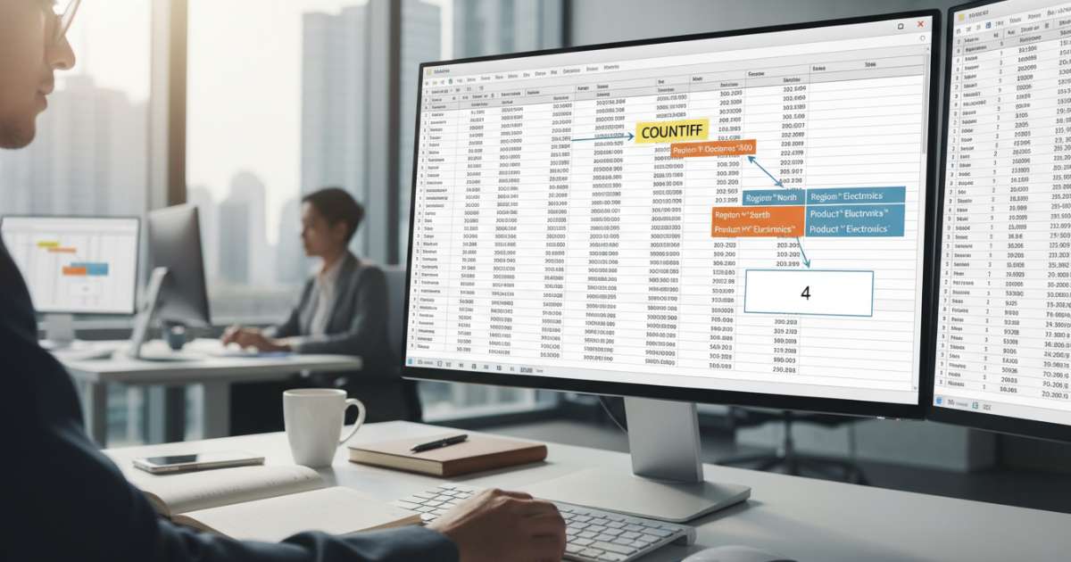 Cách dùng countifs để xử lý dữ liệu phức tạp