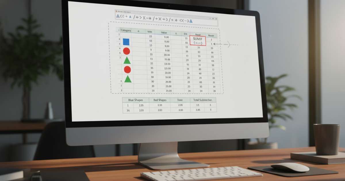 Cách dùng hàm SUMIF để thực hiện hàm trừ có điều kiện trong Excel