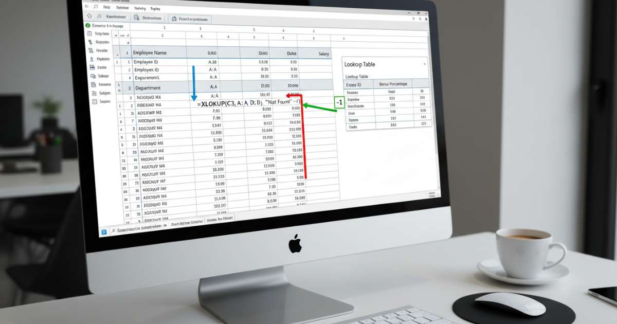 Cách dùng hàm xlookup để tìm kiếm dữ liệu linh hoạt