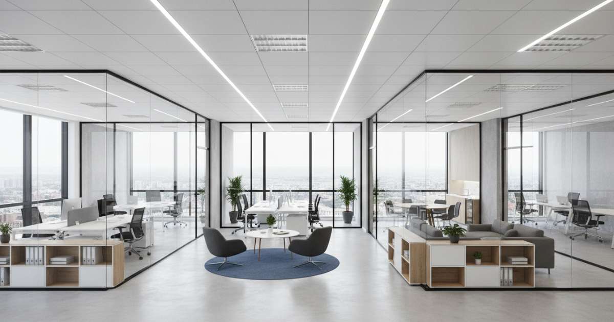 Cách phân chia không gian hiệu quả khi thuê văn phòng diện tích 80m2