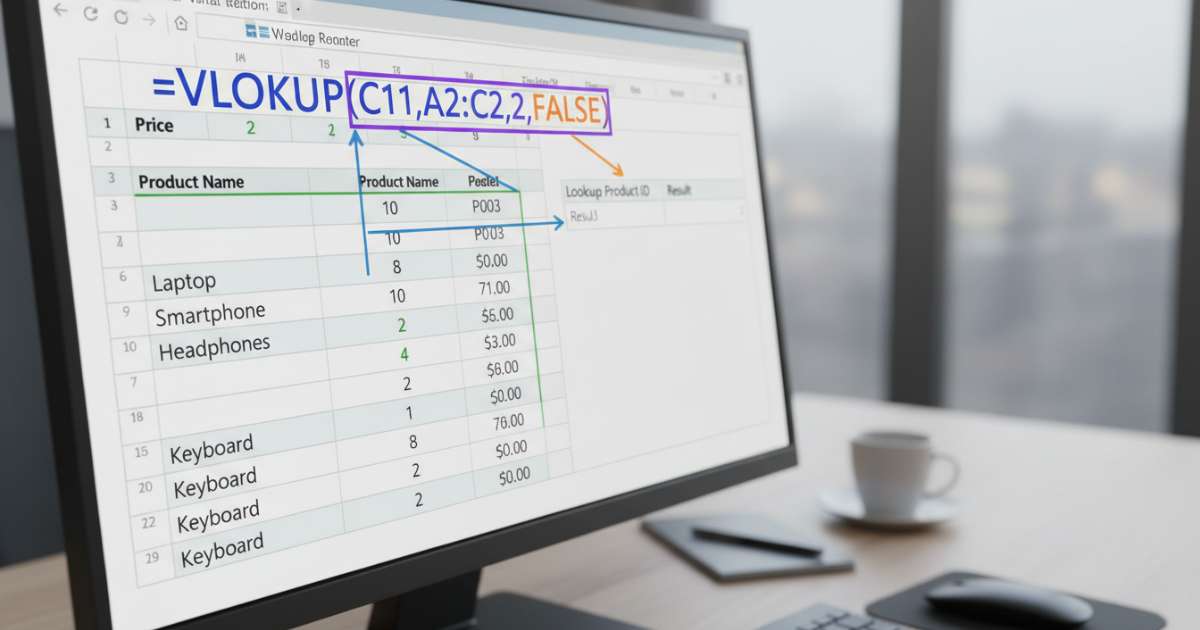 Cách sử dụng hàm vlookup chi tiết