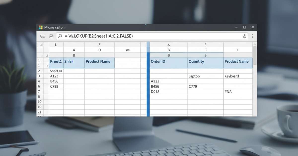 Cách sử dụng ví dụ hàm vlookup giữa 2 sheet khác nhau