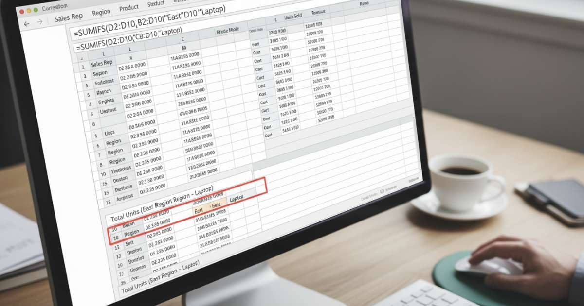 Cách tính tổng trong excel có điều kiện với nhiều tiêu chí bằng hàm SUMIFS