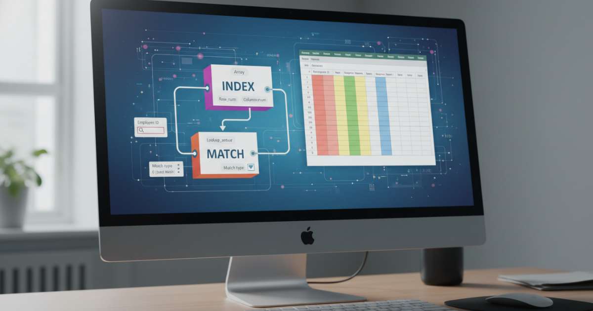 Cấu trúc và cách dùng hàm index match cơ bản