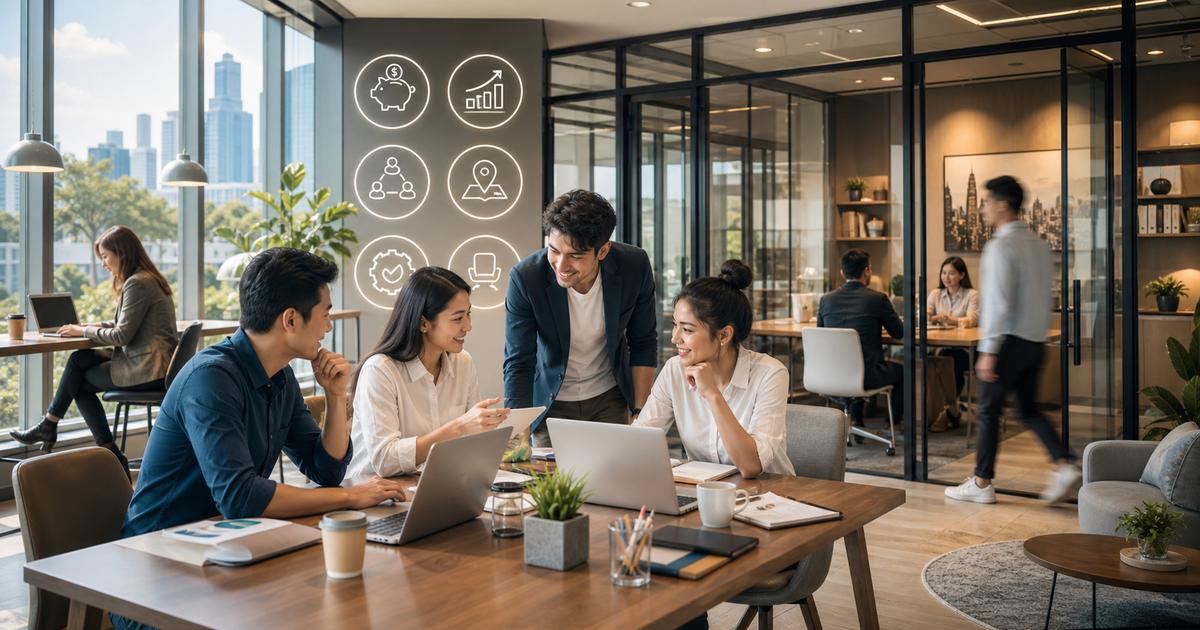 cho thuê văn phòng Startup hình minh họa