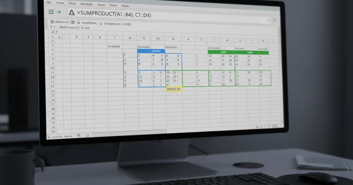 hàm sumproduct trong excel