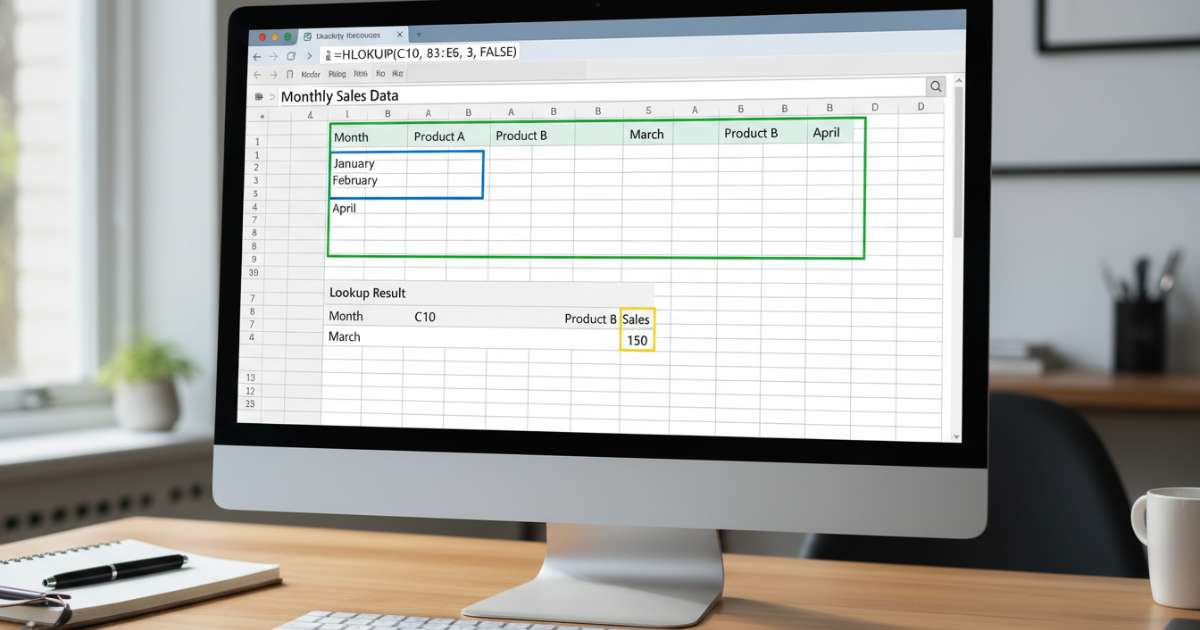 Hướng dẫn cách dùng hàm hlookup chi tiết qua ví dụ