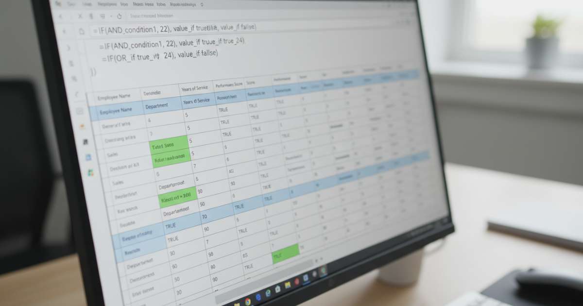 Kết hợp hàm if nhiều điều kiện trong google sheet với hàm AND và OR