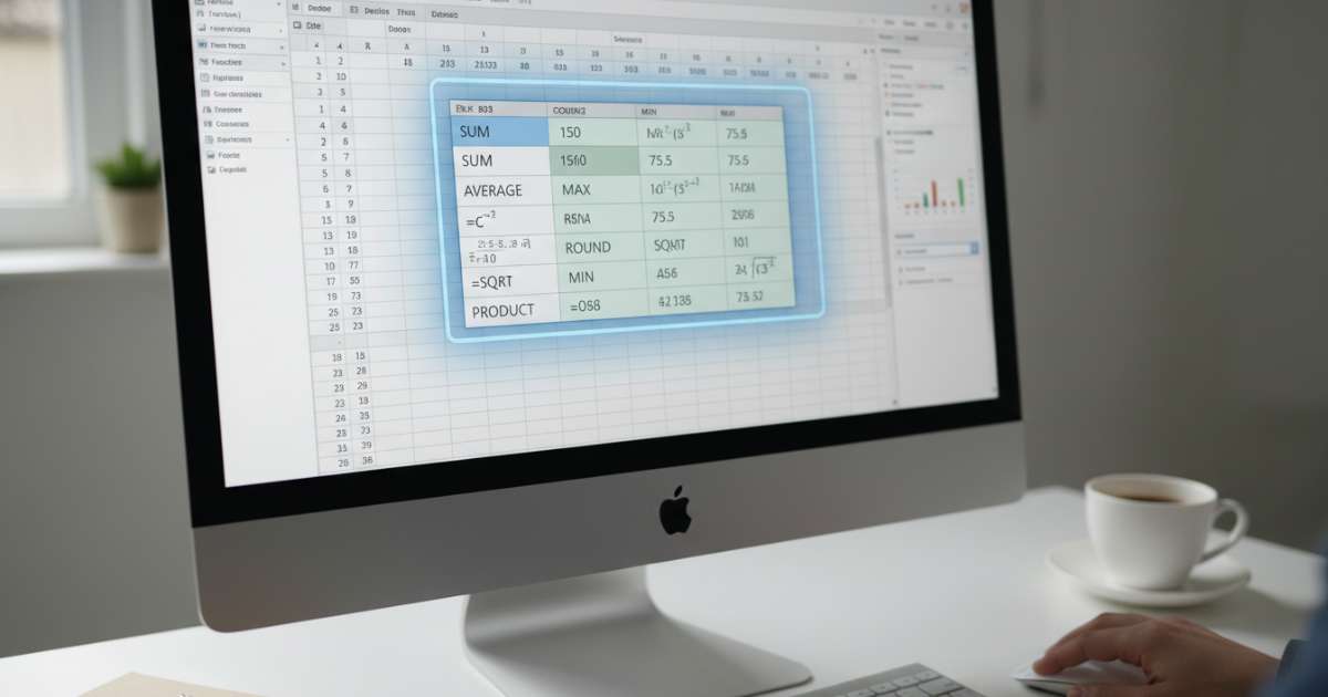 Nhóm các hàm trong excel dùng để tính toán toán học cơ bản